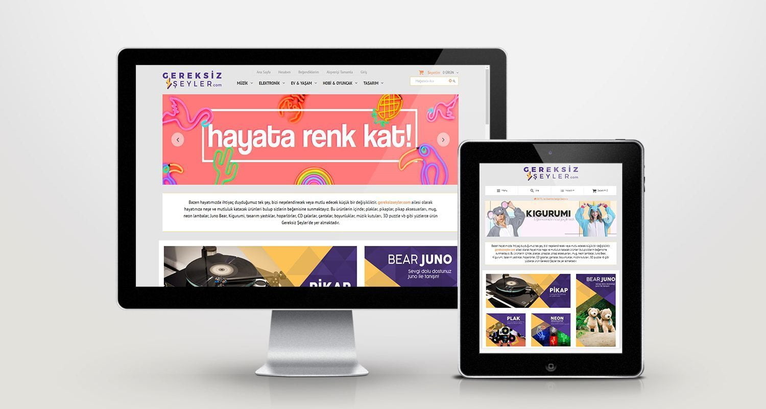 Gereksiz Şeyler | E-Ticaret Sektörü